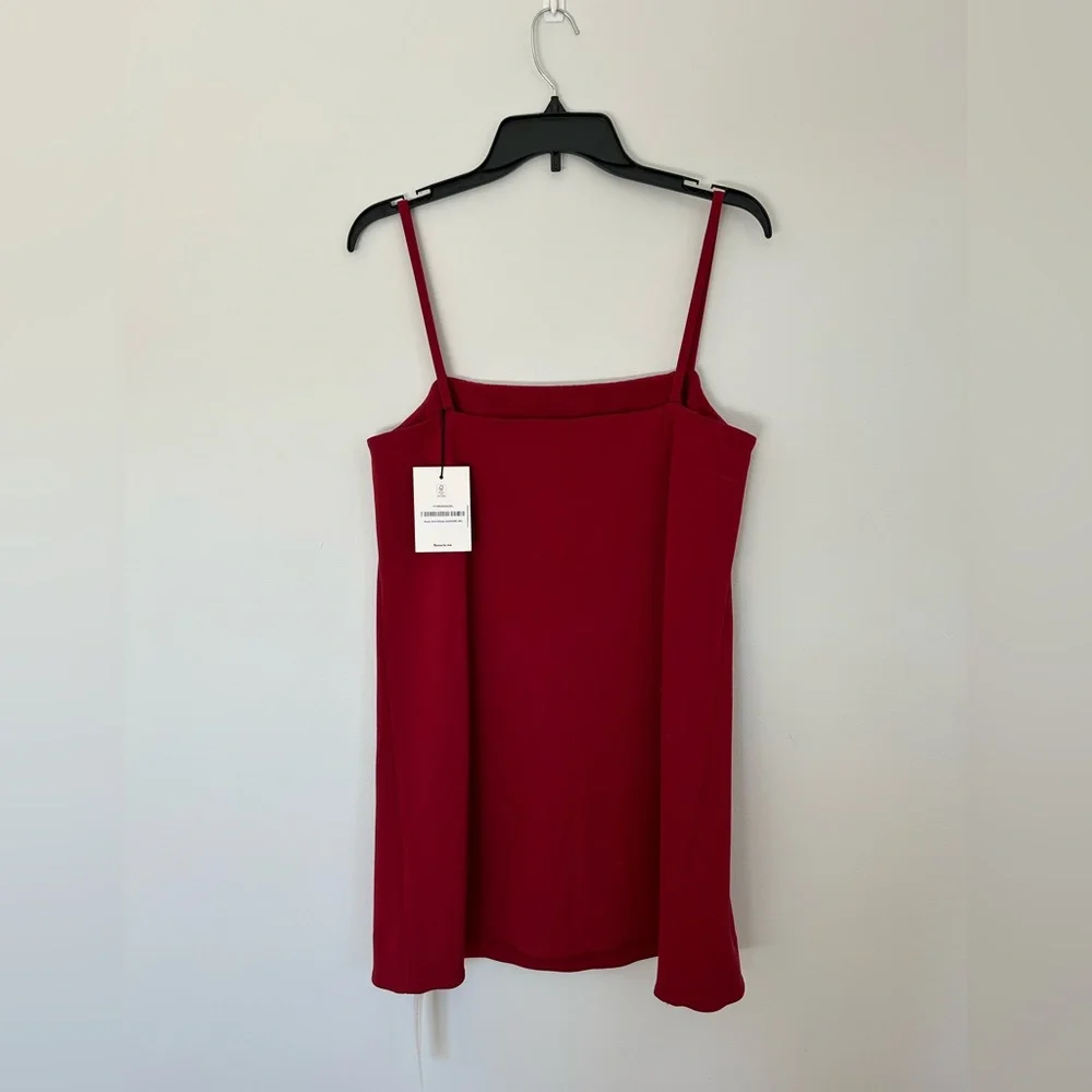Reformation Noah Knit Dress Red - Size L - Picture 3 of 5